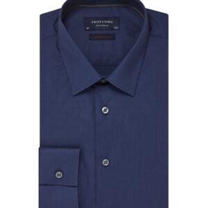 Elegancka granatowa koszula męska taliowana SUPER SLIM FIT 36