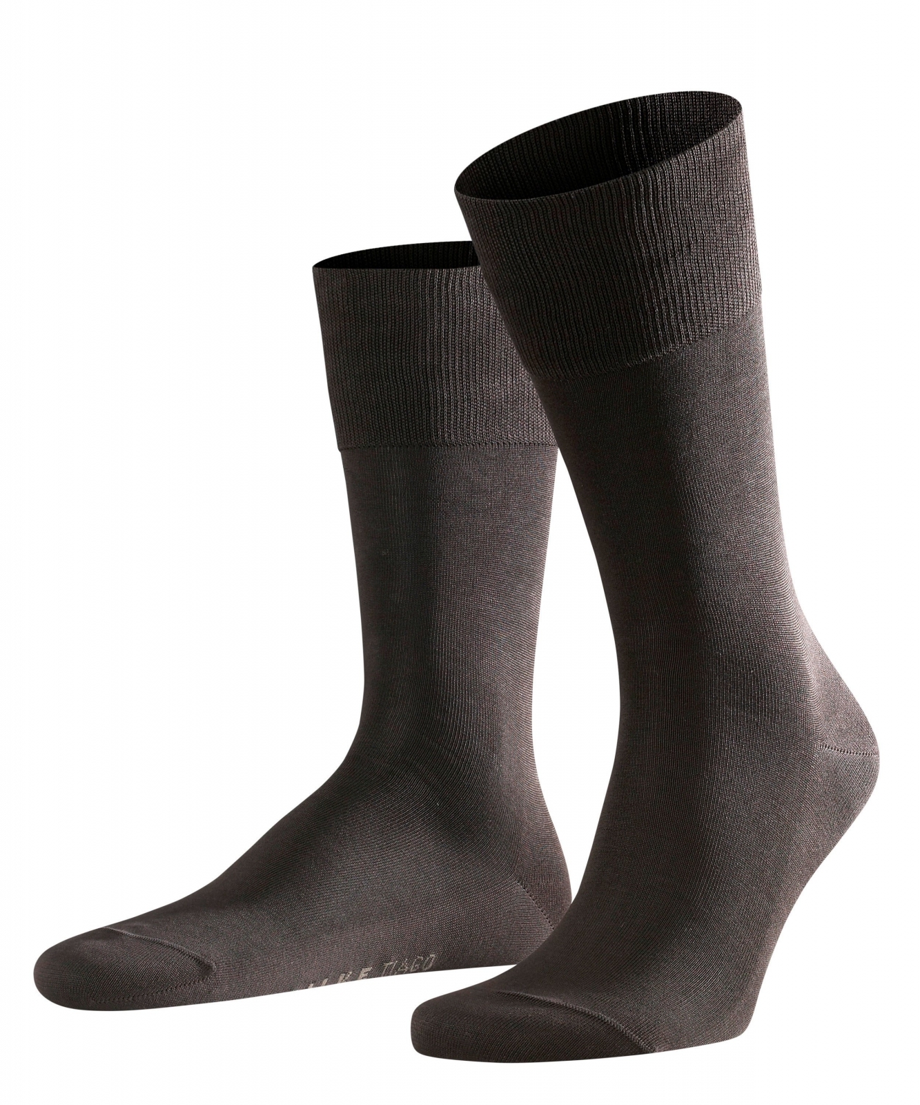 Eleganckie ciemnobrązowe bawełniane skarpety FALKE Tiago Rozmiar 39-40