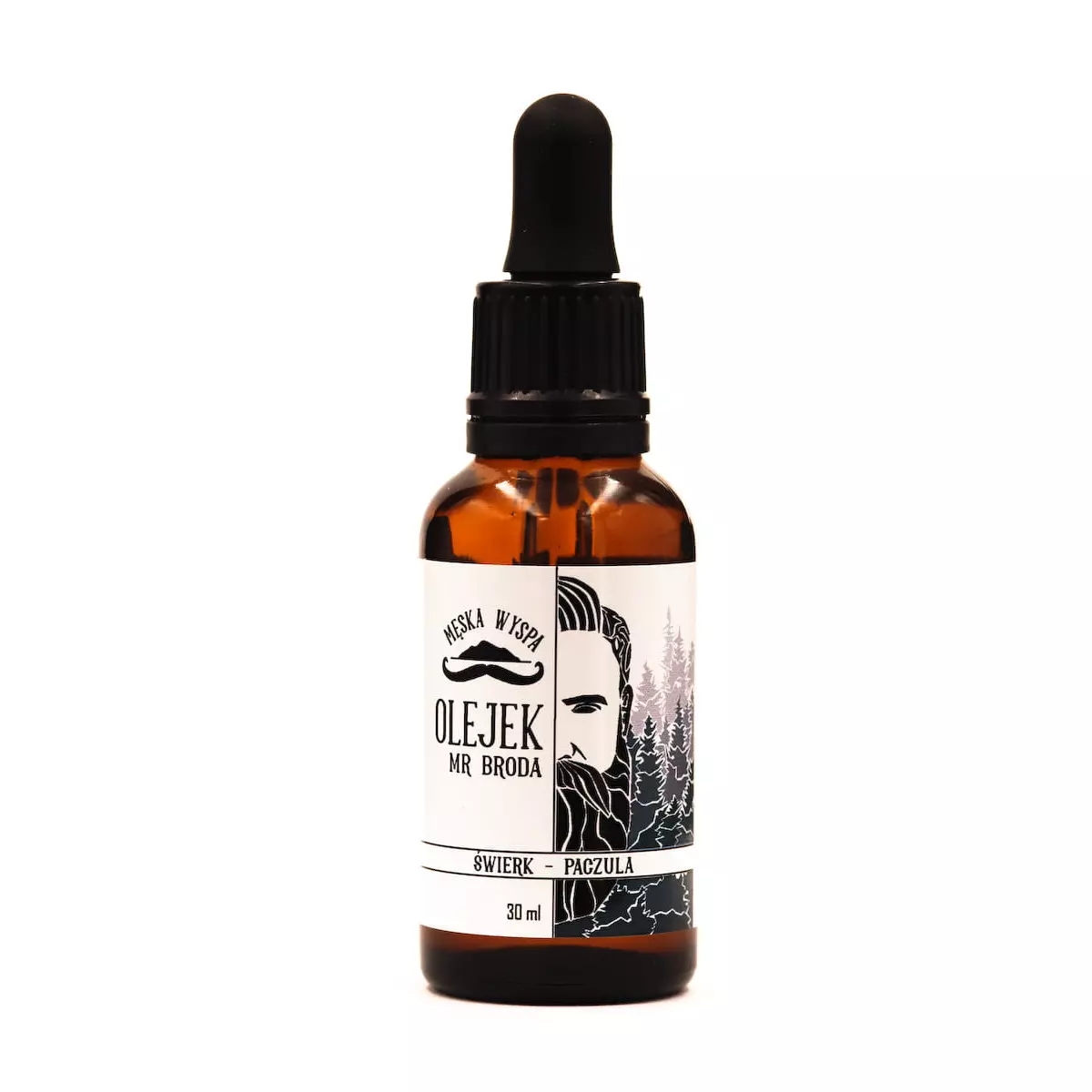 Olejek do brody krokoszowy Mr Broda świerk - paczula - Męska Wyspa- 30ml