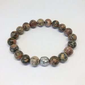Bransoletka Jasper Leopard L