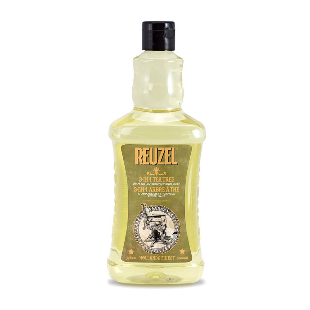 Szampon/odżywka/żel pod prysznic - 3 in 1 Tea Tree - 1000ml - Reuzel