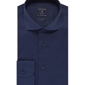 Elegancka granatowa koszula męska taliowana, SLIM FIT Profuomo 37