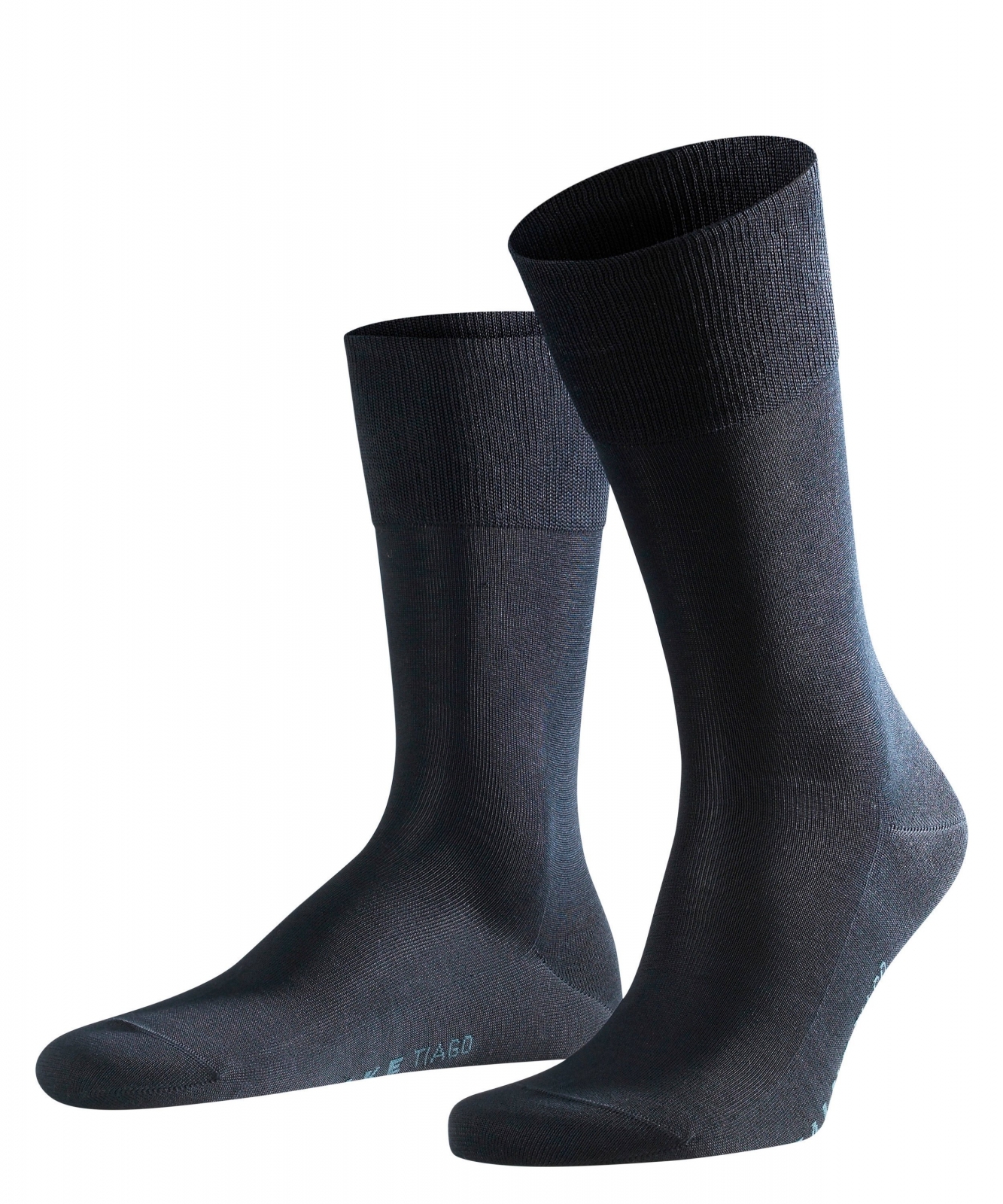 Eleganckie granatowe bawełniane skarpety FALKE Tiago 39-40