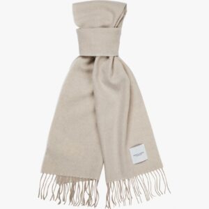 Szal z wełny jagnięcej biały (off white) Profuomo