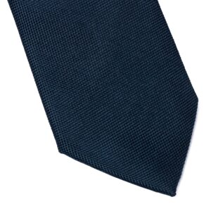 Krawat jedwabny VAN THORN ciemny granat navy struktura