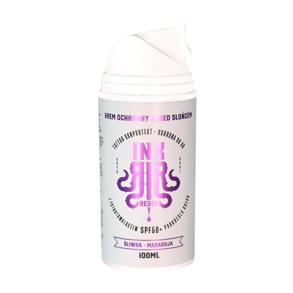 Krem ochronny do tatuażu SPF50+ śliwka-marakuja - 100ml - Horde