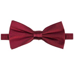 Muszka jedwabna męska w kolorze burgundu