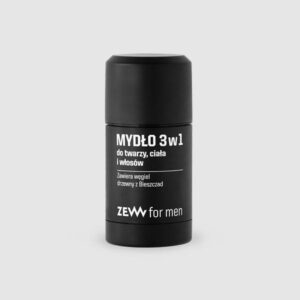 Mydło 3 w 1 do twarzy, ciała i włosów z węglem drzewnym — Zew for men