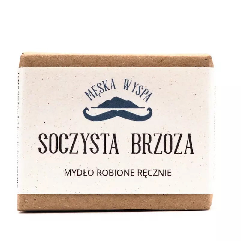 Mydło do brody i ciała Soczysta Brzoza - Męska Wyspa - 100g