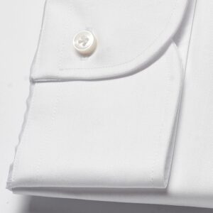 Elegancka biała koszula męska taliowana (SLIM FIT), mankiety na guziki 37