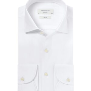 Elegancka biała koszula męska Profuomo SLIM FIT z kołnierzem z jednego kawałka tkaniny 37