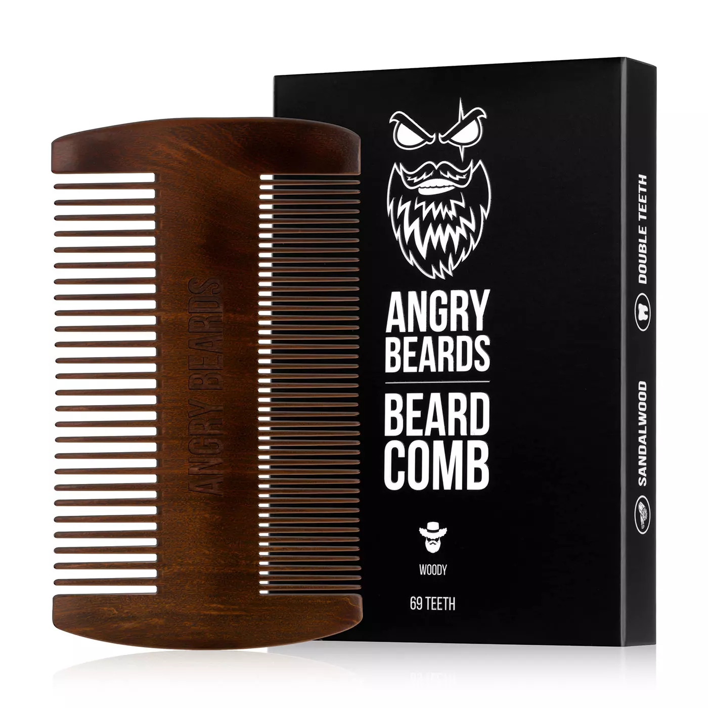 Drewniany grzebień do brody - Angry Beards