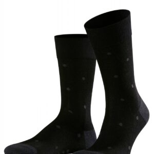 Stylowe czarne bawełniane skarpety FALKE Dot w grochy Rozmiar 35-38