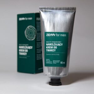 Multi-zadaniowy nawilżający krem do twarzy z czarną hubą — Zew for men 80ml
