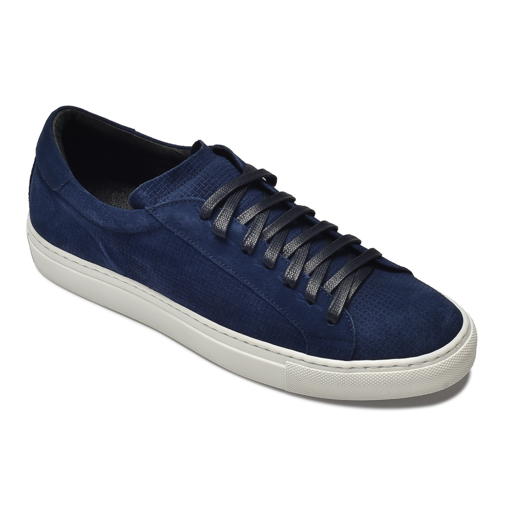 Granatowe zamszowe sneakersy VAN THORN 41