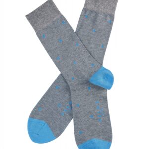 Stylowe szare bawełniane skarpety FALKE Dot w grochy 35-38