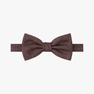 Elegancka mucha jedwabna brązowa Profuomo