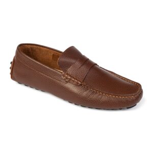 Miękkie mokasyny męskie VAN THORN driving shoes brązowe 42