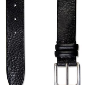 Czarny elegancki pasek Profuomo w nieformalnym stylu 105