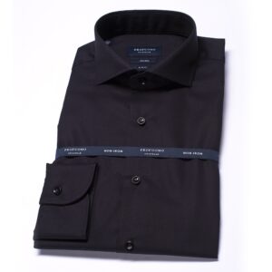Elegancka czarna koszula męska taliowana (SLIM FIT) 37