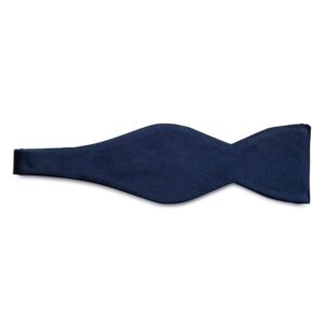 Elegancka mucha jedwabna wiązana granatowa VAN THORN