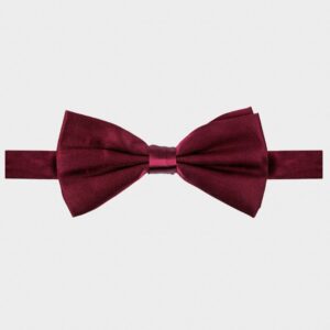 Bordowa elegancka muszka jedwabna Michaelis