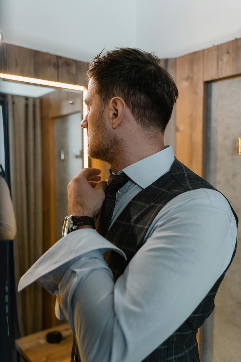 stylish groom