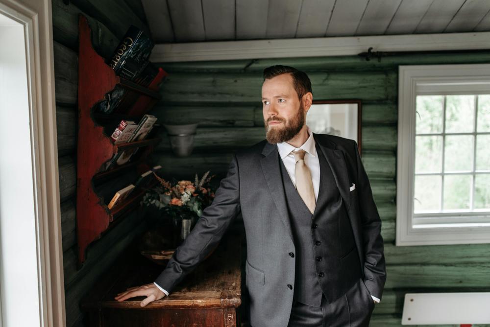 stylish groom